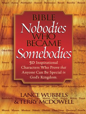 cover image of Bible Nobodies Who Became Somebodies